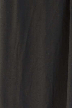 Close-up of black fabric showcasing the sheer and stretchy quality of the Basic Bae long sleeve cover-up.