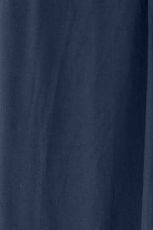Close-up of navy blue sheer fabric texture, showcasing soft and lightweight material perfect for layering.
