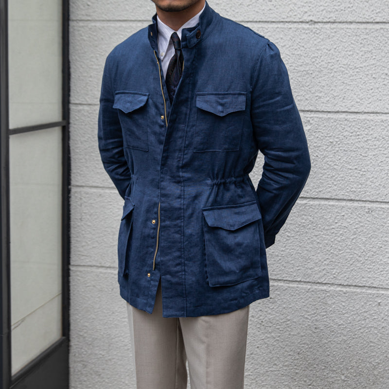 Linen Squire Vintage Jacket Thin And Breathable