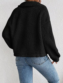 Cozy Sherpa Button-Down Jacket