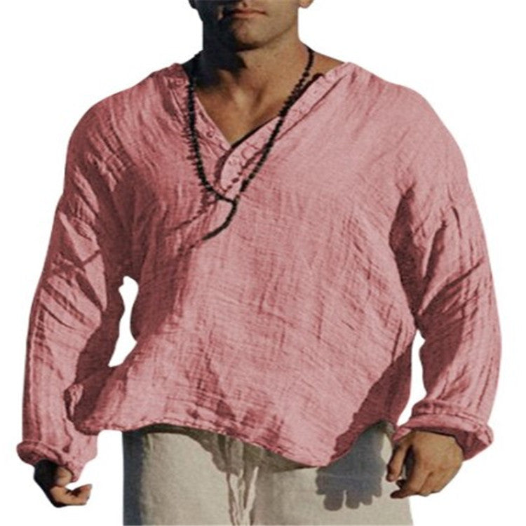 Loose Cotton Linen Casual Shirt