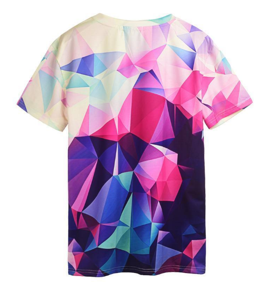 Color Blocks 3D Printed T-Shirt - Empire Wardrobe