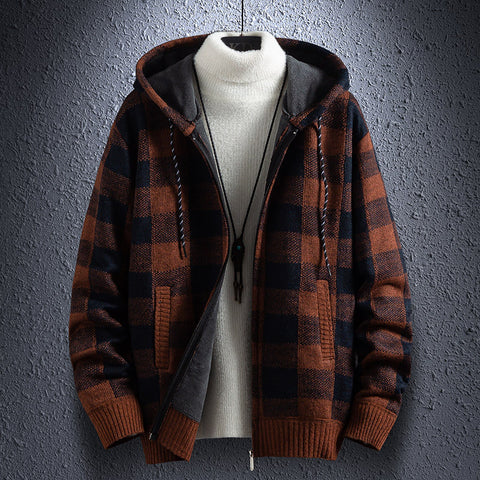 Cardigan Trendy Jacket Plus Velvet Thicker Outer Wear - Empire Wardrobe