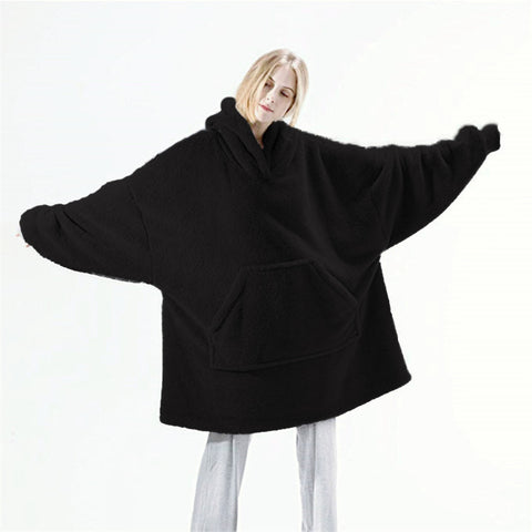 Comfortable Loose Double-Sided Fleece Wearable Blanket - Empire Wardrobe