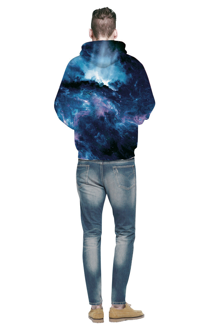 Deep Blue Galaxy Hoodie - Empire Wardrobe