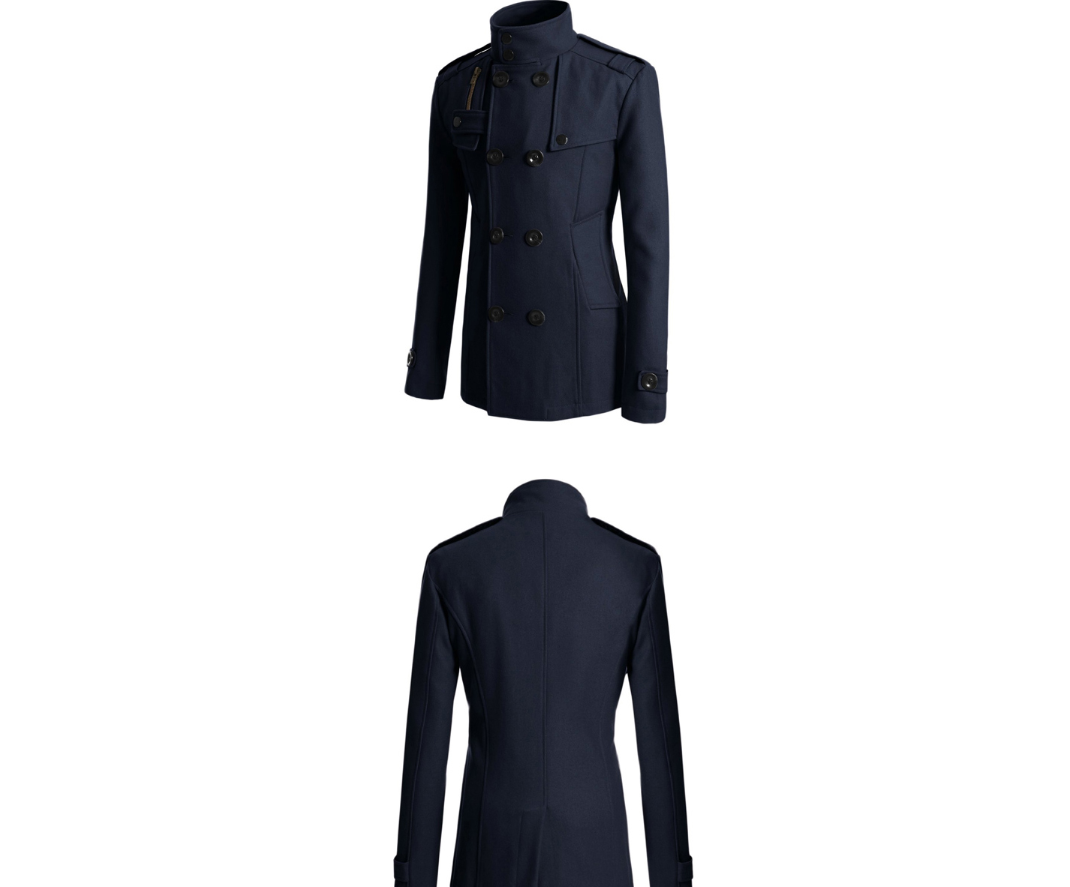 Men's woolen trench coat - Empire Wardrobe