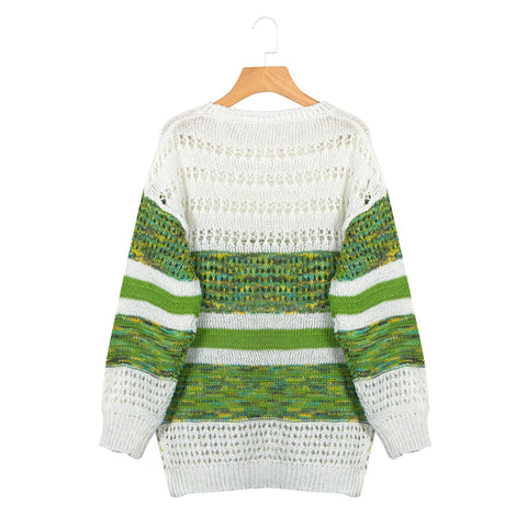 Printed round neck sweater - Empire Wardrobe