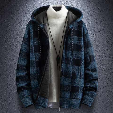 Cardigan Trendy Jacket Plus Velvet Thicker Outer Wear - Empire Wardrobe