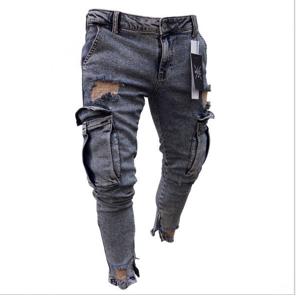 Cargo Denim Jeans - Empire Wardrobe