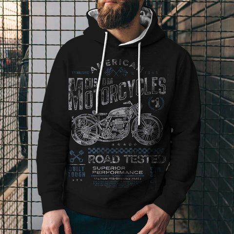 Digital Loose Print Hooded Sweatshirt - Empire Wardrobe