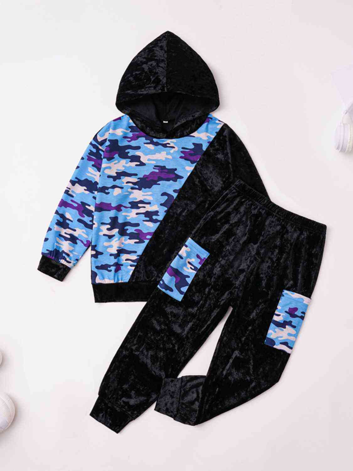 Camouflage Hoodie and Joggers Set